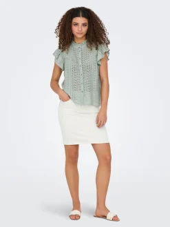 ONLGABINA CAP SLEEVE TOP WVN