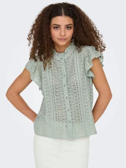 ONLGABINA CAP SLEEVE TOP WVN