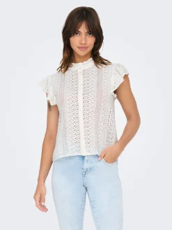 ONLGABINA CAP SLEEVE TOP WVN