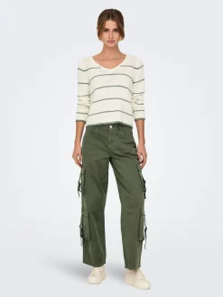 ONLGEENA L/S V-NECK KNT NOOS