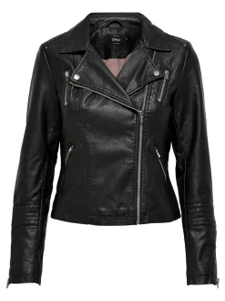 ONLGEMMA FAUX LEATHER BIKER OTW NOO