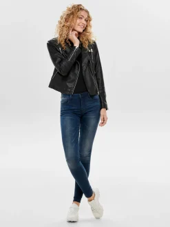 ONLGEMMA FAUX LEATHER BIKER OTW NOO