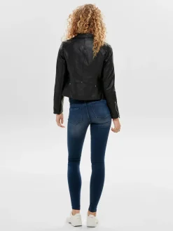 ONLGEMMA FAUX LEATHER BIKER OTW NOO