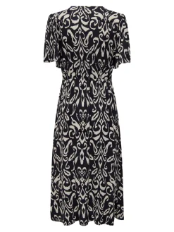 ONLHALIA LIFE S/S MIDI DRESS WVN NO