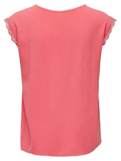 ONLJASMINA S/S V-NECK LACE TOP NOOS
