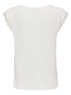 ONLJASMINA S/S V-NECK LACE TOP NOOS