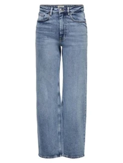 ONLJUICY HW WIDE LEG REA365  NOOS - Medium Blue De