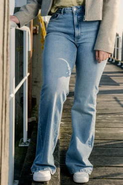 ONLJUICY HW WIDE LEG REA365  NOOS - Medium Blue De