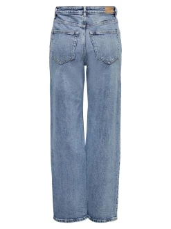 ONLJUICY HW WIDE LEG REA365  NOOS - Medium Blue De