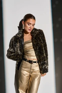 ONLJUICY-VIV HW W METAL COATED PANT