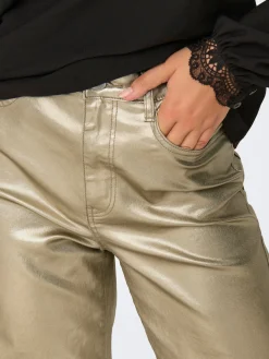 ONLJUICY-VIV HW W METAL COATED PANT