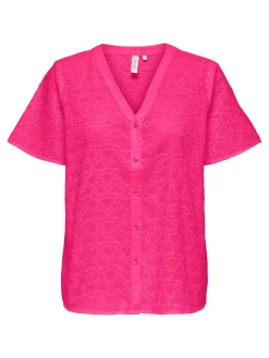 ONLKALLY HEART SS SHIRT WVN CS