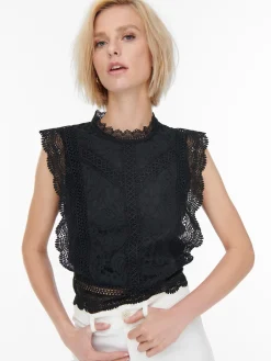 ONLKARO S/L LACE TOP NOOS WVN