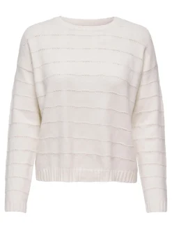 ONLKATIA LS STRUCT O-NECK CC KNT