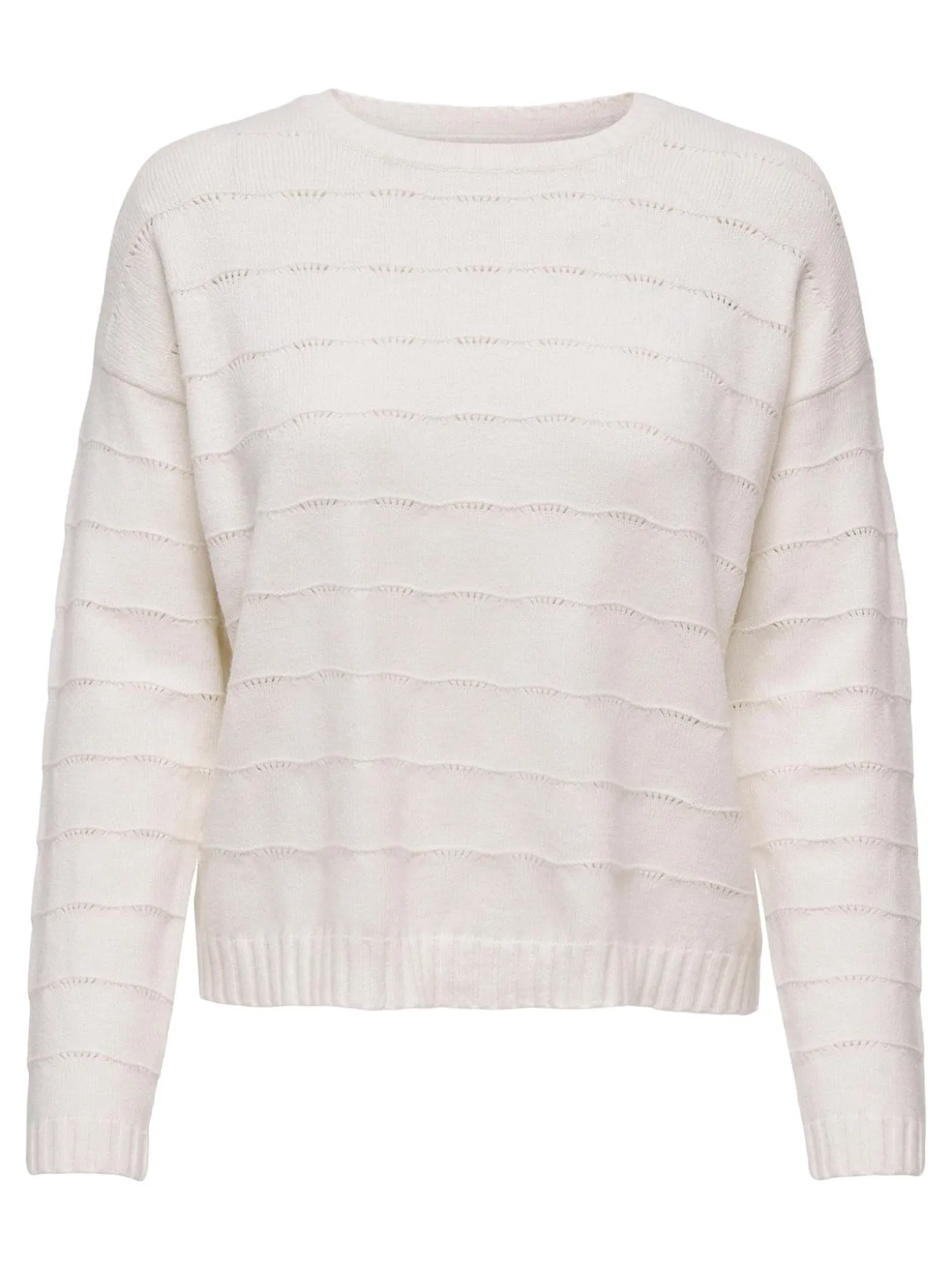 ONLKATIA LS STRUCT O-NECK CC KNT