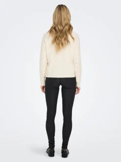 ONLKATIA LS STRUCT O-NECK CC KNT