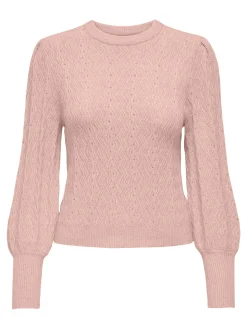 ONLKATIA LS STRUCT PUFF O-NECK NCA