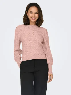 ONLKATIA LS STRUCT PUFF O-NECK NCA