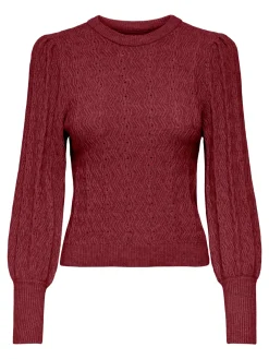 ONLKATIA LS STRUCT PUFF O-NECK NCA