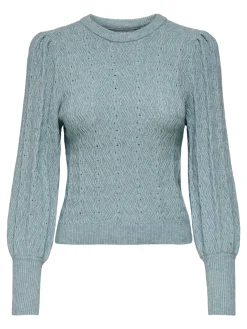 ONLKATIA LS STRUCT PUFF O-NECK NCA