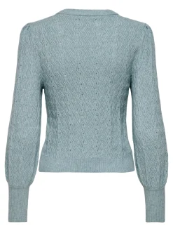 ONLKATIA LS STRUCT PUFF O-NECK NCA