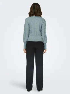 ONLKATIA LS STRUCT PUFF O-NECK NCA