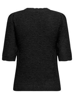 ONLKATIA SS STRUCTURE O-NECK CC KNT