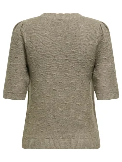 ONLKATIA SS STRUCTURE O-NECK CC KNT