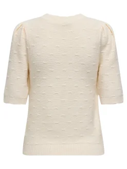 ONLKATIA SS STRUCTURE O-NECK CC KNT