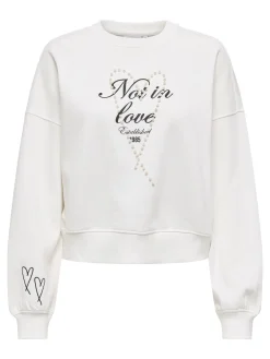 ONLKIARA L/S O-NECK PEARL SWT