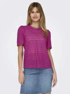 ONLLEA S/S RUFFLES TOP JRS NOOS