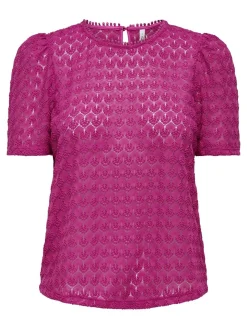 ONLLEA S/S RUFFLES TOP JRS NOOS