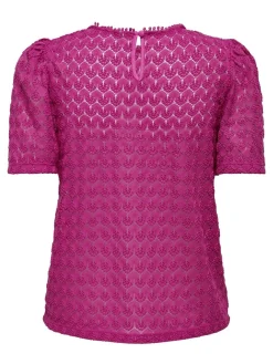 ONLLEA S/S RUFFLES TOP JRS NOOS