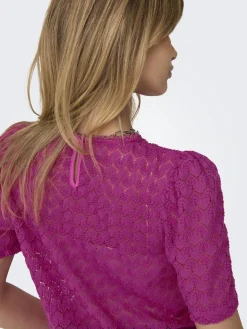 ONLLEA S/S RUFFLES TOP JRS NOOS