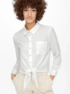 ONLLECEY LS KNOT SHIRT NOOS WVN