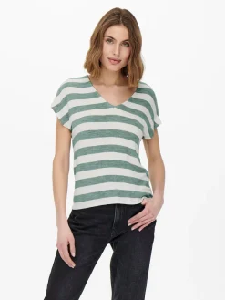 ONLLIRA LIFE S/S V-NECK TOP JRS