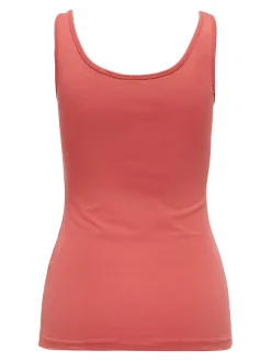 ONLLIVE LOVE LIFE S/L TANK TOP NOOS - Mineral Red