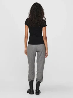 ONLLIVE LOVE LIFE S/S ONECK TOP NOO - Black