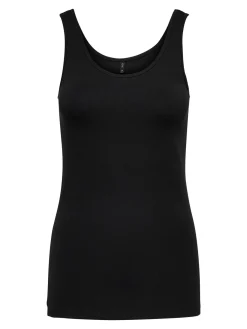 ONLLIVE LOVE S/L TANK TOP NOOS - Black
