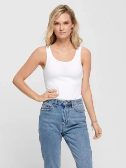 ONLLIVE LOVE S/L TANK TOP NOOS - White