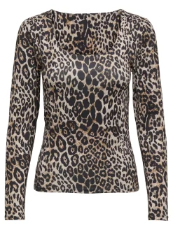 ONLLONE AOP L/S TWO WAY TOP JRS