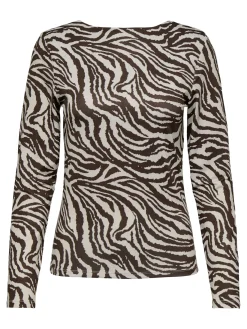 ONLLONE AOP L/S TWO WAY TOP JRS