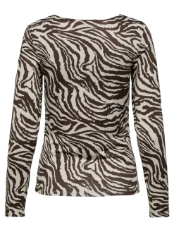 ONLLONE AOP L/S TWO WAY TOP JRS