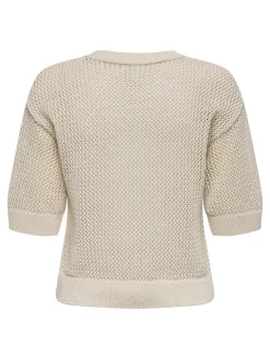 ONLLUCIE LIFE SS TEE O-NECK KNT