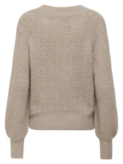 ONLLUCILLA LS GLITTER V-NECK KNT