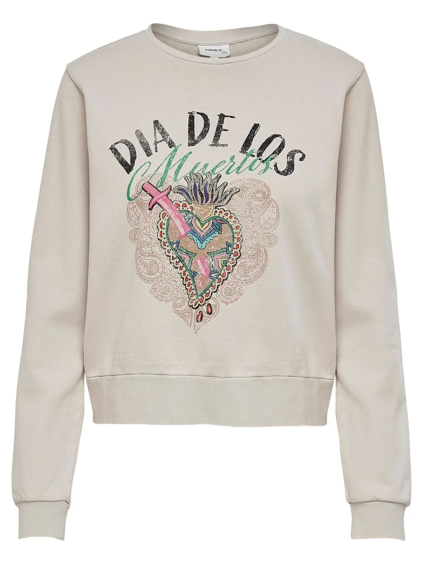 ONLLUCINDA LIFE L/S MEXI BOX SWT - Pumice Stone/DI