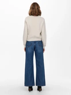 ONLLUCINDA LIFE L/S MEXI BOX SWT - Pumice Stone/DI