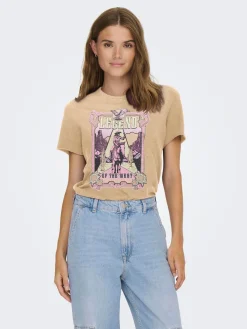 ONLLUCKY LIFE REG S/S SPIRIT TOP CS