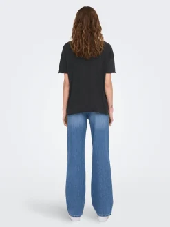 ONLLUCY OVERSIZE S/S WOLF TOP BOX J