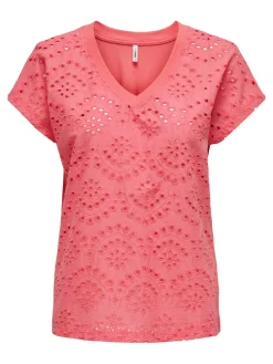 ONLLULU LIFE S/S V-NECK TOP BOX JRS